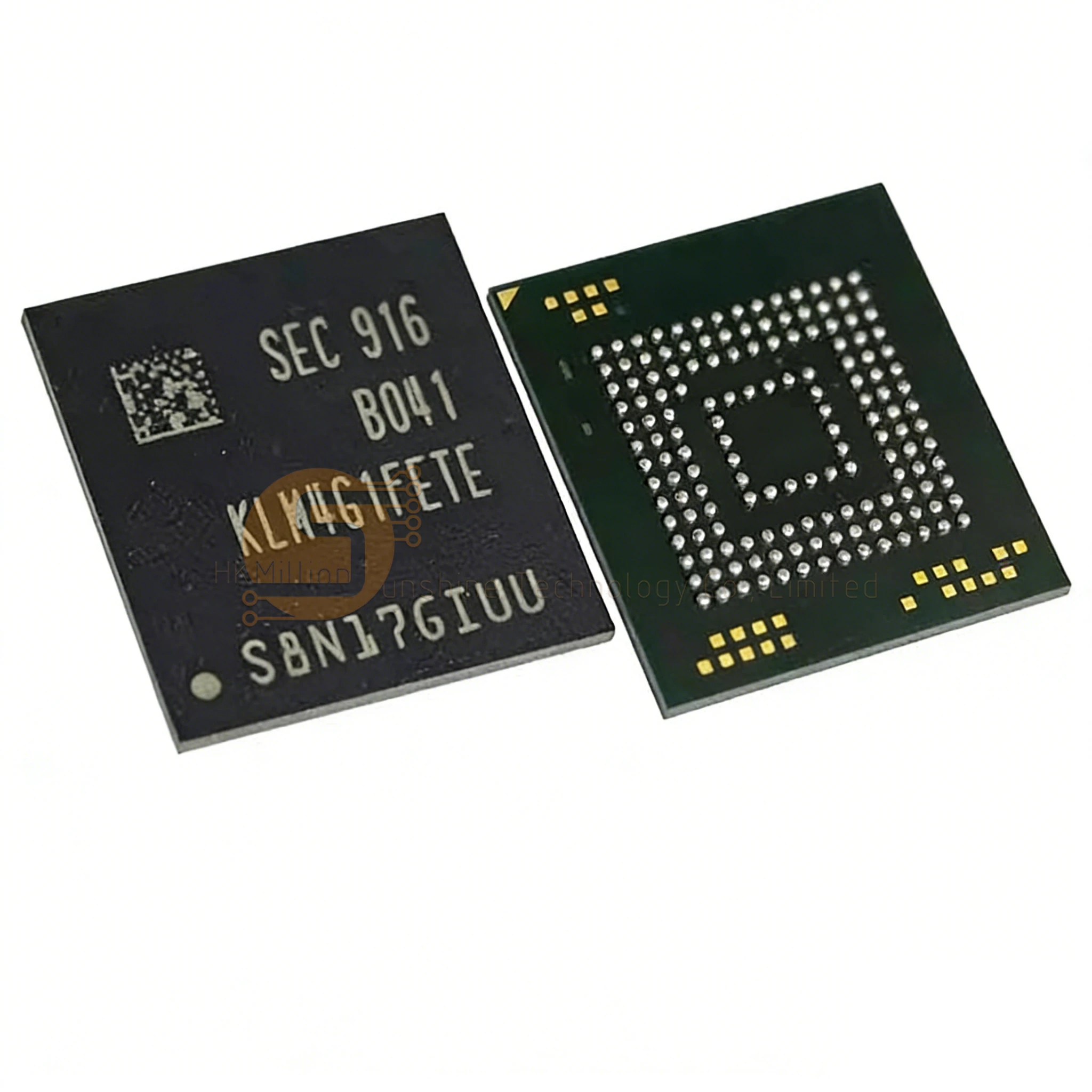 1pc KLM4G1FETE-B041 4GB eMMC 5.1 153-Ball FBGA Flash Storage For TV Box Tablet Smartphone Brand New and Original