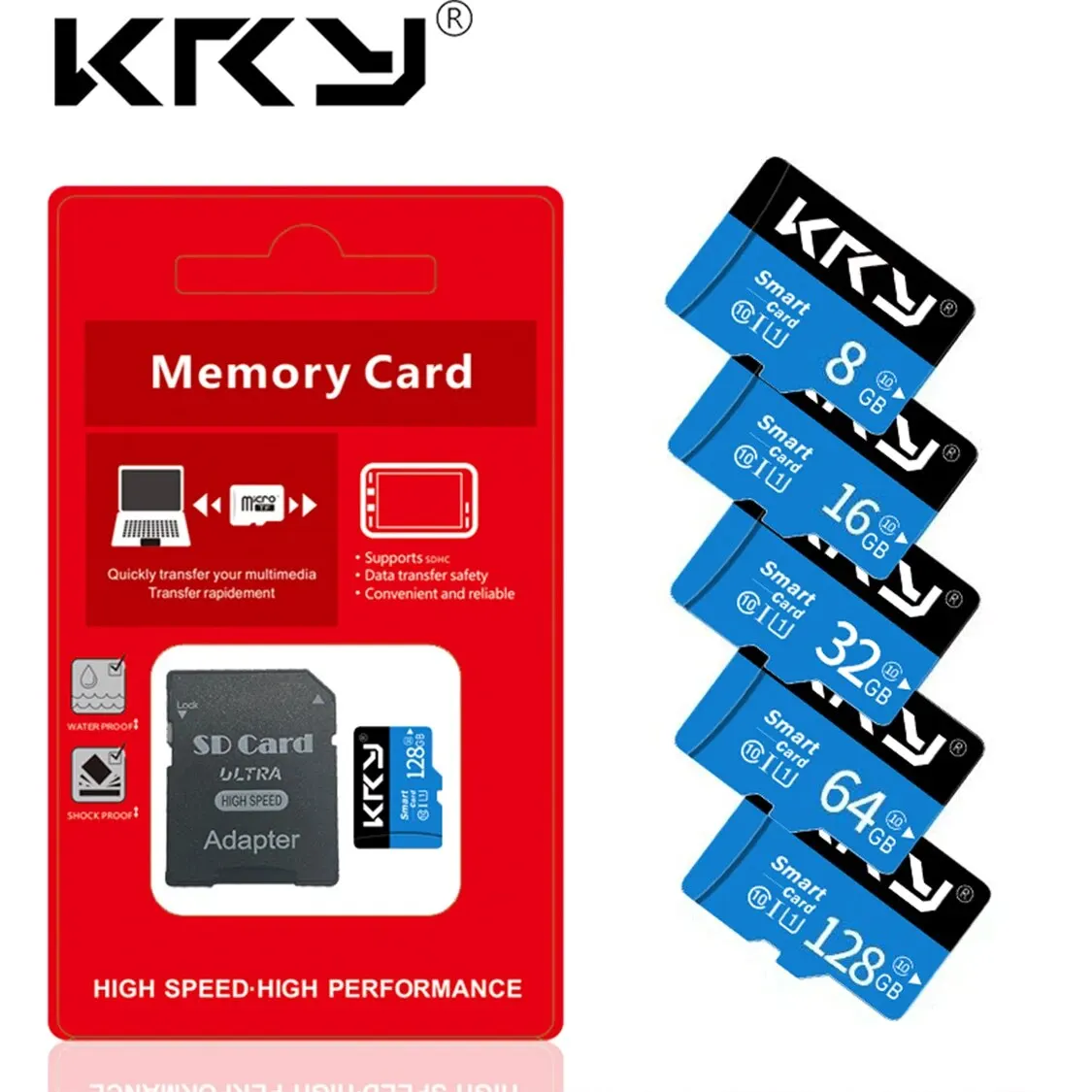 Kartu memori mikro SD 128GB 32GB 64GB, kartu SD/TF Flash Card 32 64 128GB Kelas 10 untuk ponsel