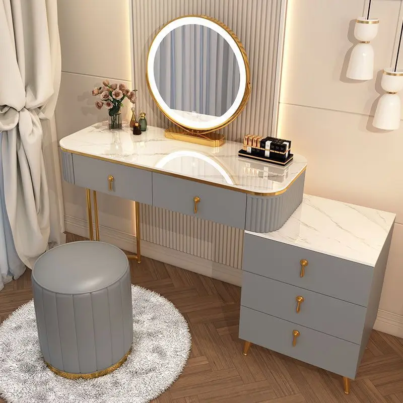 

Modern Bedroom Vanity Makeup Table Design Simplicity Vanity Desk Set Storage Nordic Drawers Mesa Tocador Balcony Furnitur