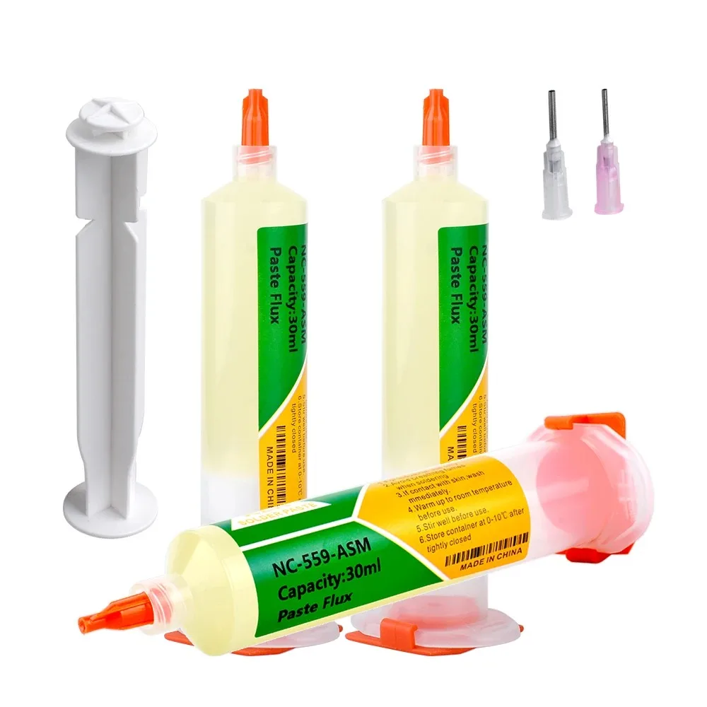 Original AM NC-559-ASM Flux BGA PCB No-Clean Solder Paste Rework Station Welding Paste Flux for Soldering Reballing Kit