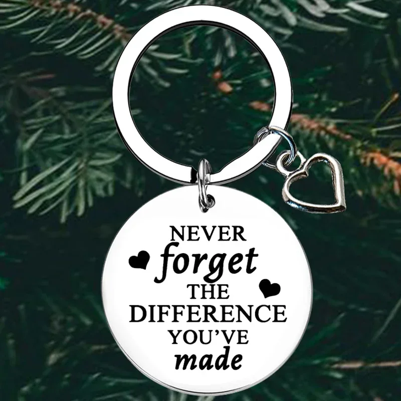 Cute Colleagues Coworker Thank You Keychain Employee Leaving Retirement Key Chain Pendant Appreciation Christmas Gifts