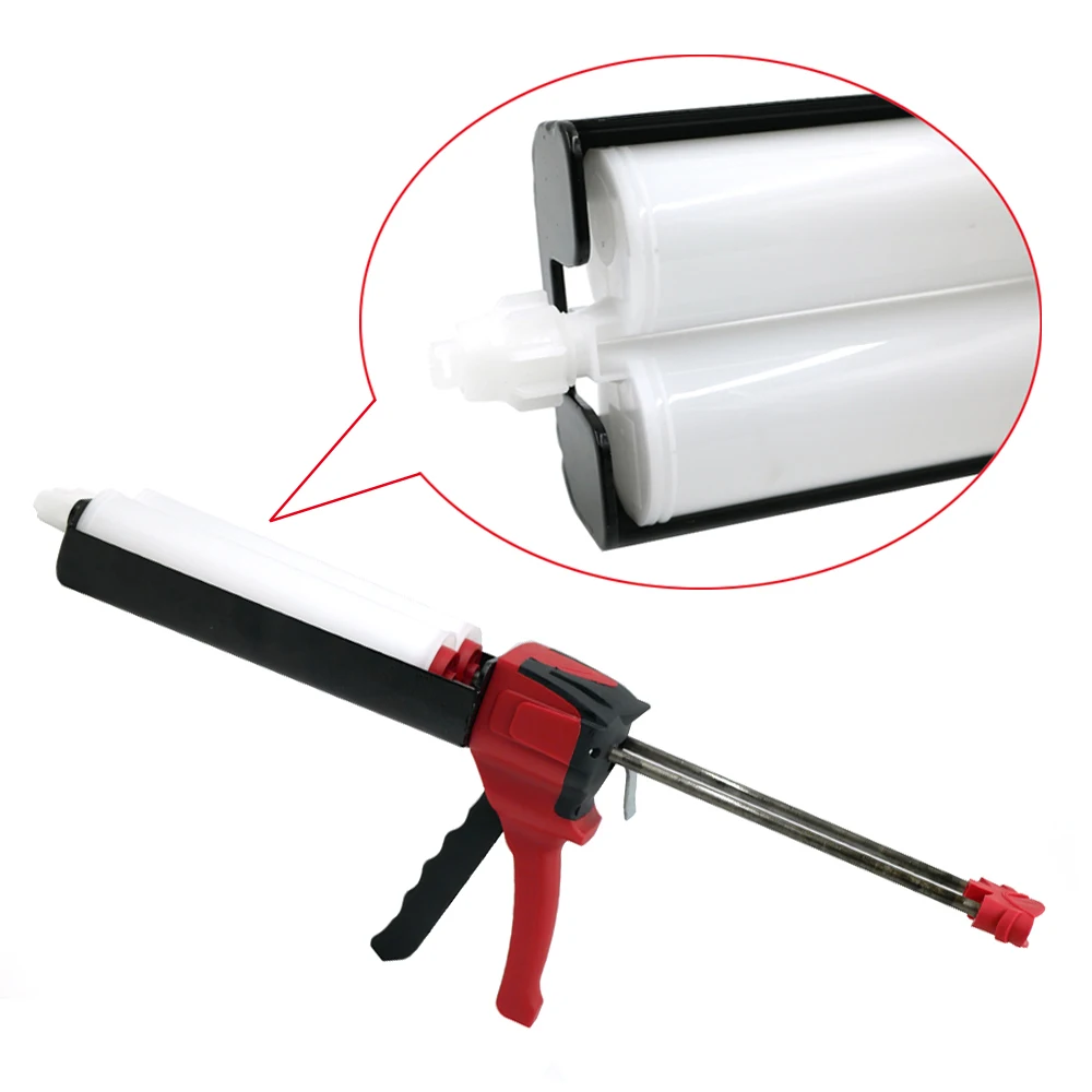 Red Epoxy Gun 400 mL 1:1 Dual Component Applicator Two Component  Caulking Gun for Panel Bond Gun