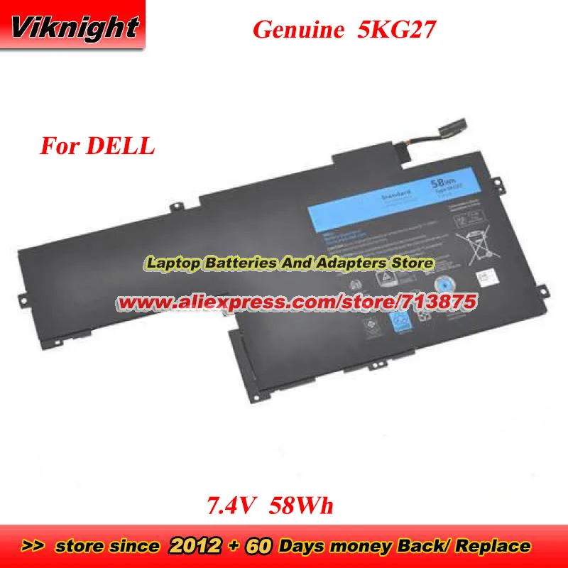 

Genuine 5KG27 Battery 09KH5H 0c4mf8 C4MF8 P42G P42G001 for DELL Inspiron 7000 7437 14HD-1508 14HD-1608T 14HD-1808T 14HD-2608T