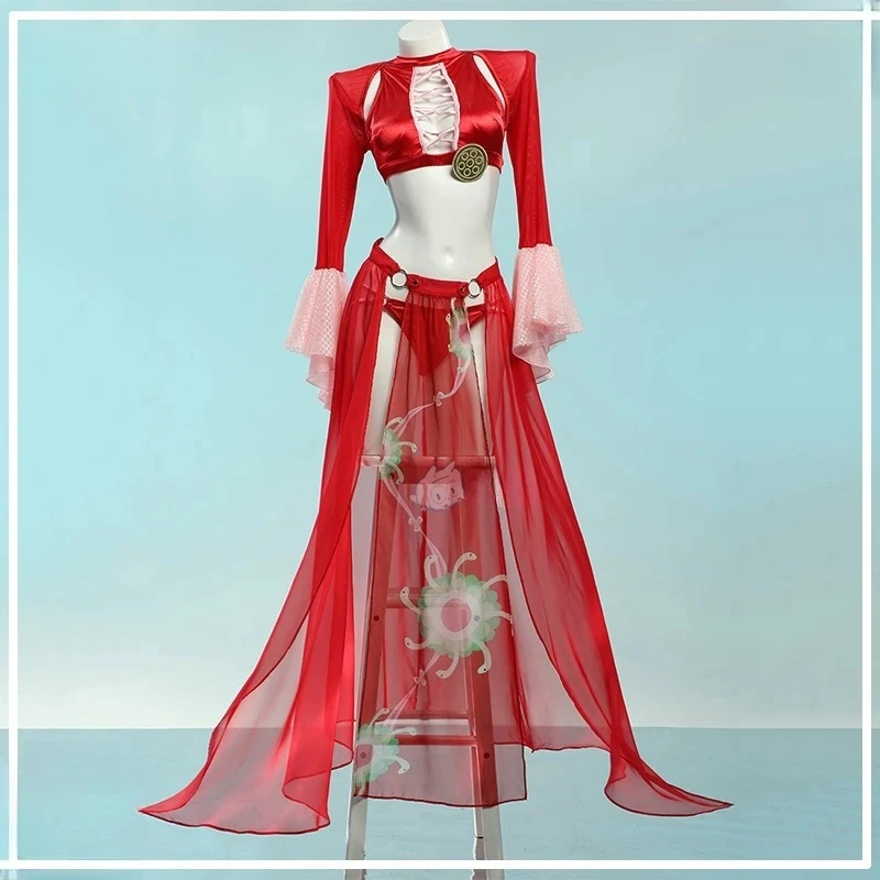 2025 new hot Anime Boa Hancock ONE PIECE Cosplay Costume Boa Hancock Sexy Swimsuit Halloween Costume Summer Bikini Female view 2