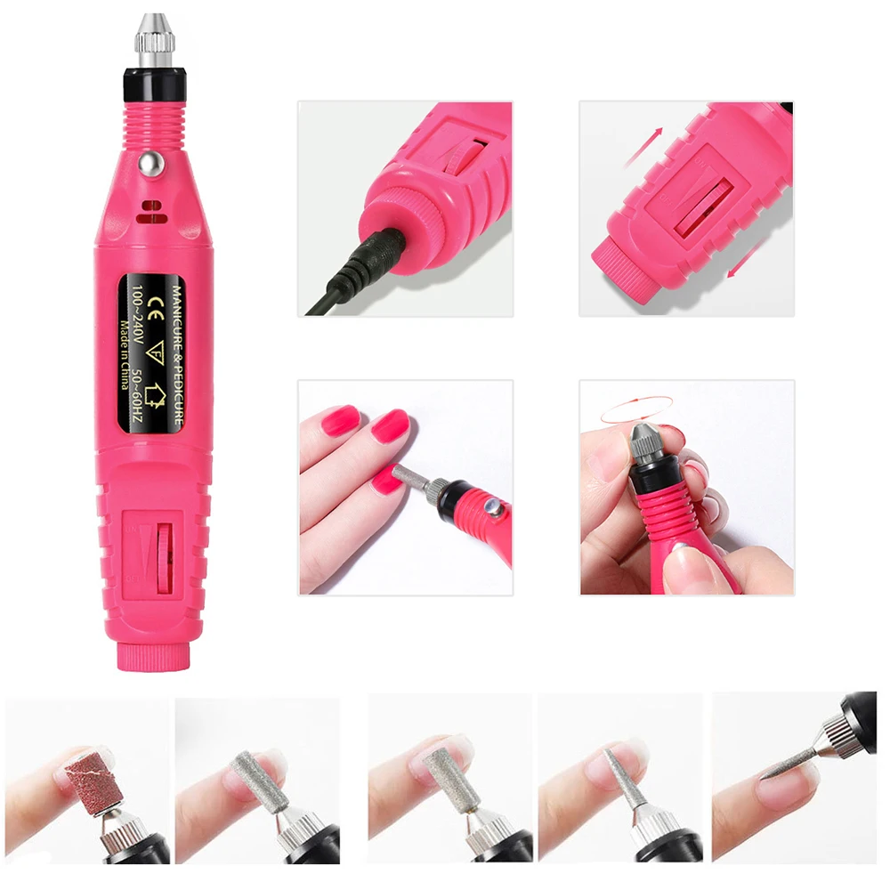 YIKOOLIN UV LED Lamp Professionele Nail Tool Set Met 20000 RPM LElektrische Boormachine Complete Manicure Kit Voor Beginners