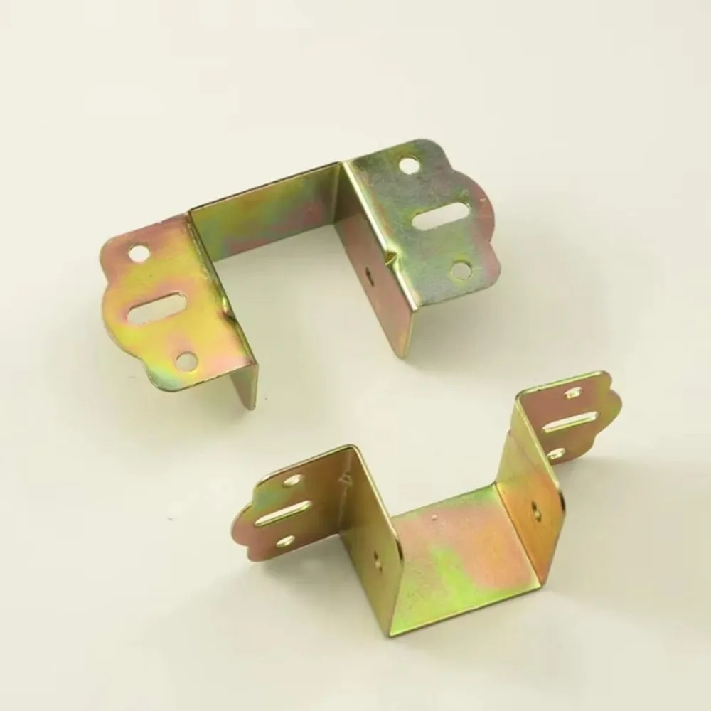 Thickened Bed Hinge Bed Beam Hook Up Furniture Hardware U-shaped Bed Board Fixing Bracket Beams Connector Fixed Accessories