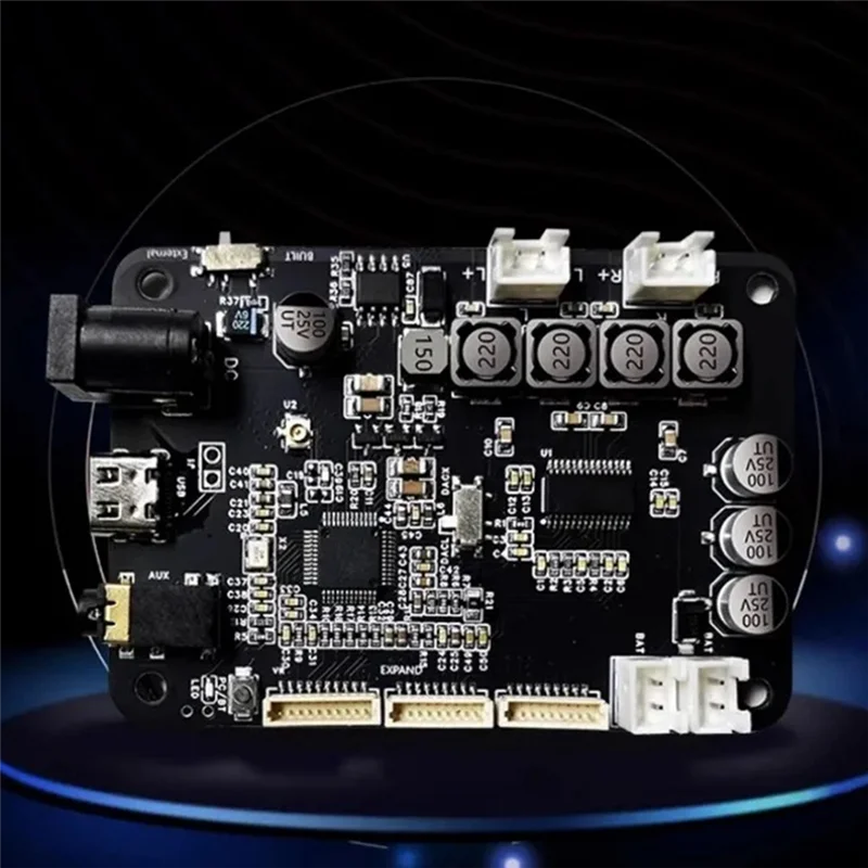 AA87 Dsp2.0 Bluetooth 5.0 Penguat Daya Stereo 15Wx2 Divisi Frekuensi Elektronik Tws Pasangan 2.0/1.1 Aux + USB Tahan Lama Mudah T