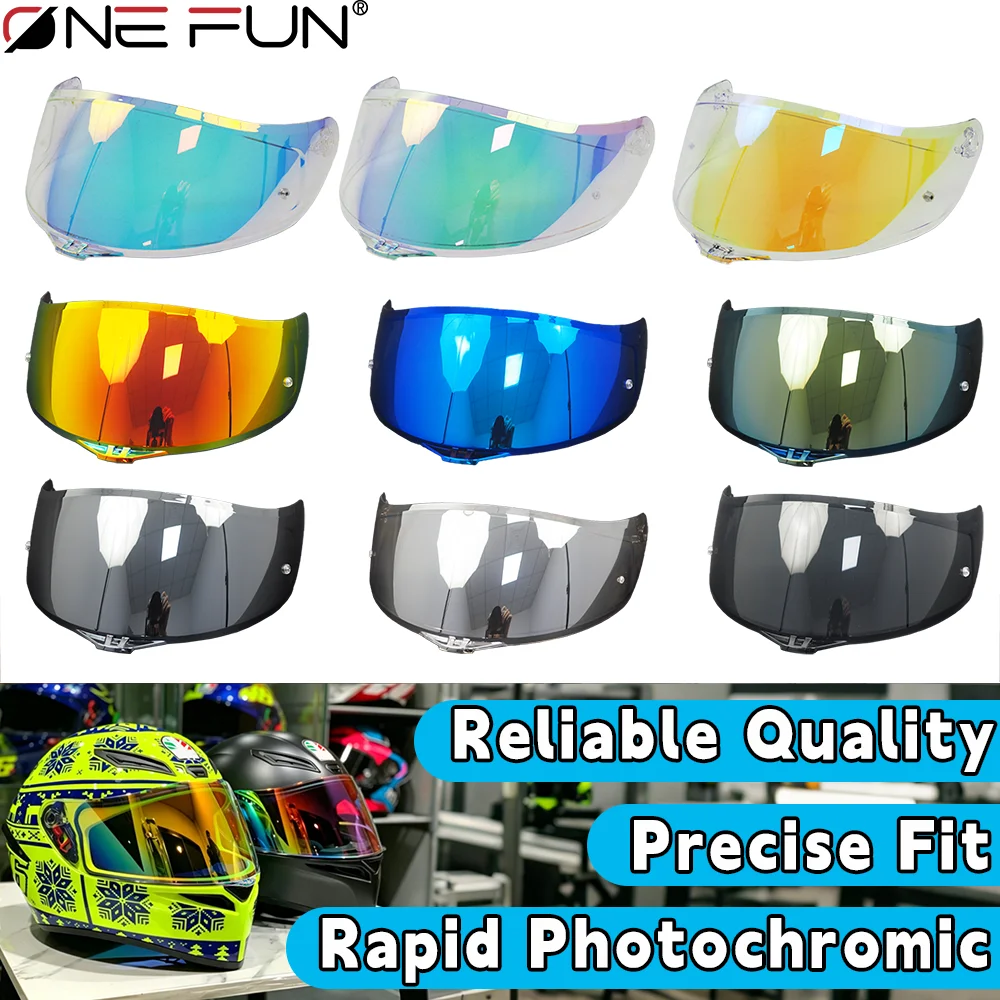 K1 Helmet Photochromic Visor Anti-fog windshield For AGV K1/K3SV/K5/K5S/COMPACT Motorcycle Shield Helmet Lens accesorios