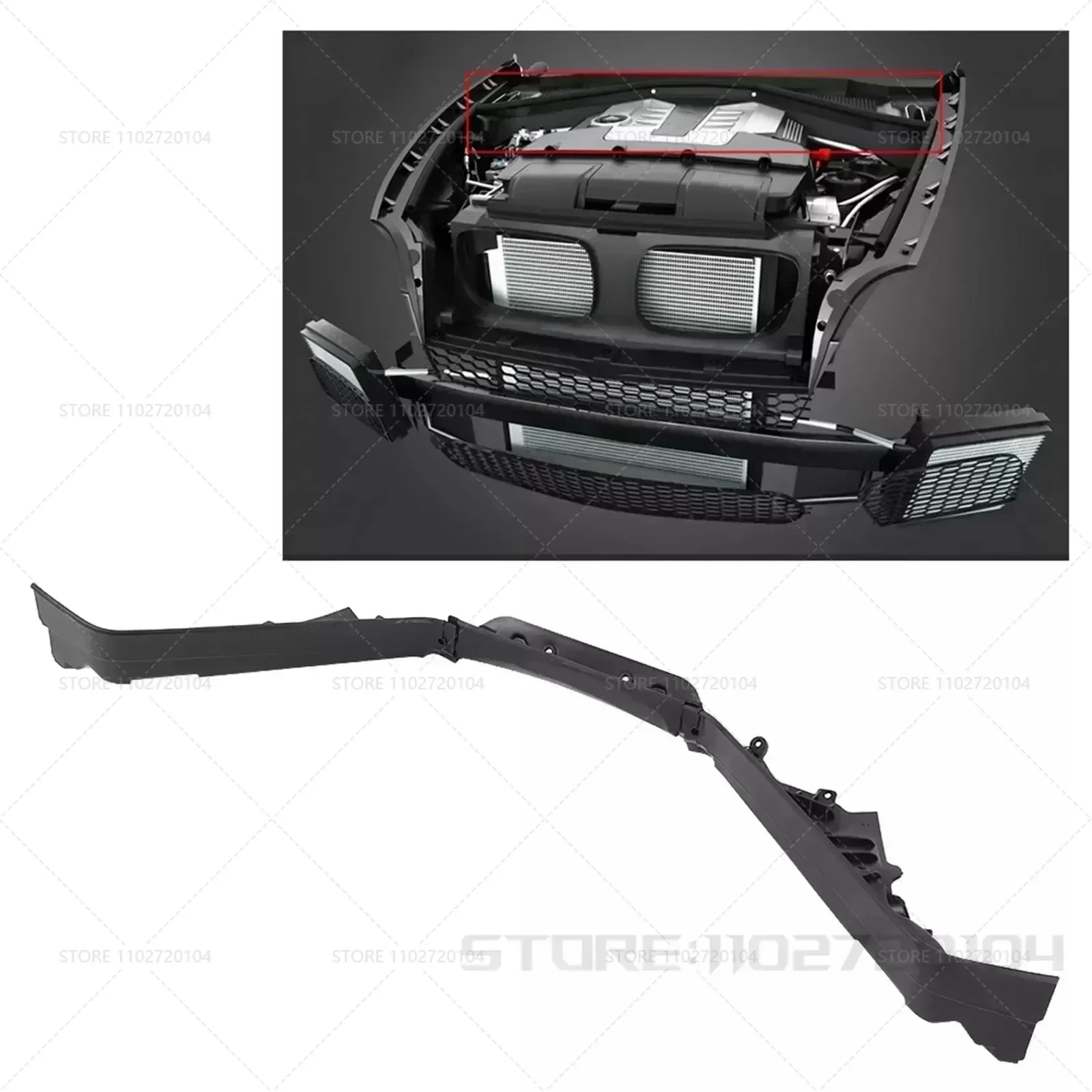 For 2007-2014 BMW X5 X6 (E70 E71) LCI Hyb Car Engine Upper Compartment Partition Panel 51717169419 51717169420 51717169421