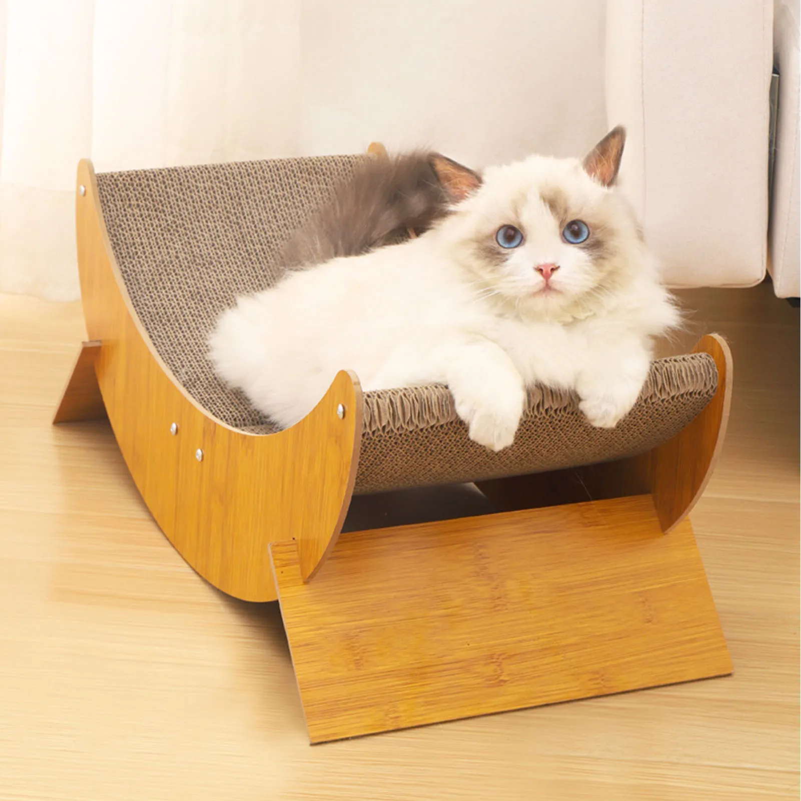 Refill Cat Scratching Pad Cat Scratcher Cardboards Durable Corrugated Paper Multifunctional Cat Scratch Pad Replacement