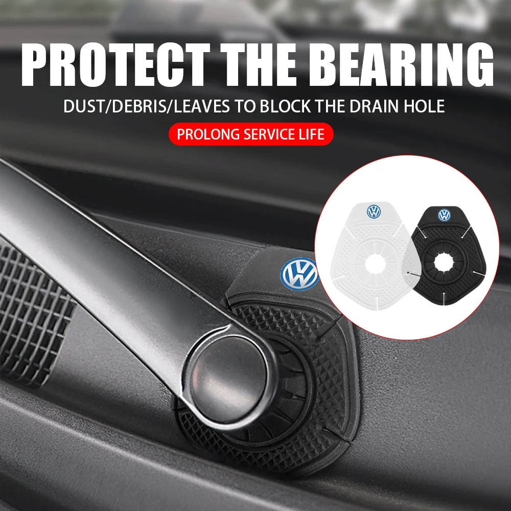 1/2Pcs Car Wiper Dust-proof Cover Wiper Bottom Hole Guard Cap For Volkswagen VW Golf Polo Tiguan Passat Jetta Touran CADDY Rline