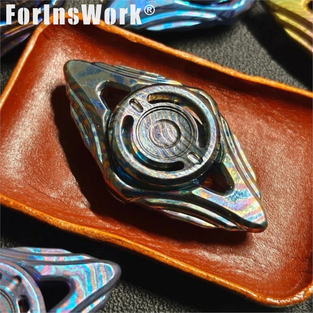 Pangolin EDC Fidget Spinner, couleur aléatoire, apôtre Timascus, matériau spécial, toucher Ultra-lisse, Rotation à grande vitesse