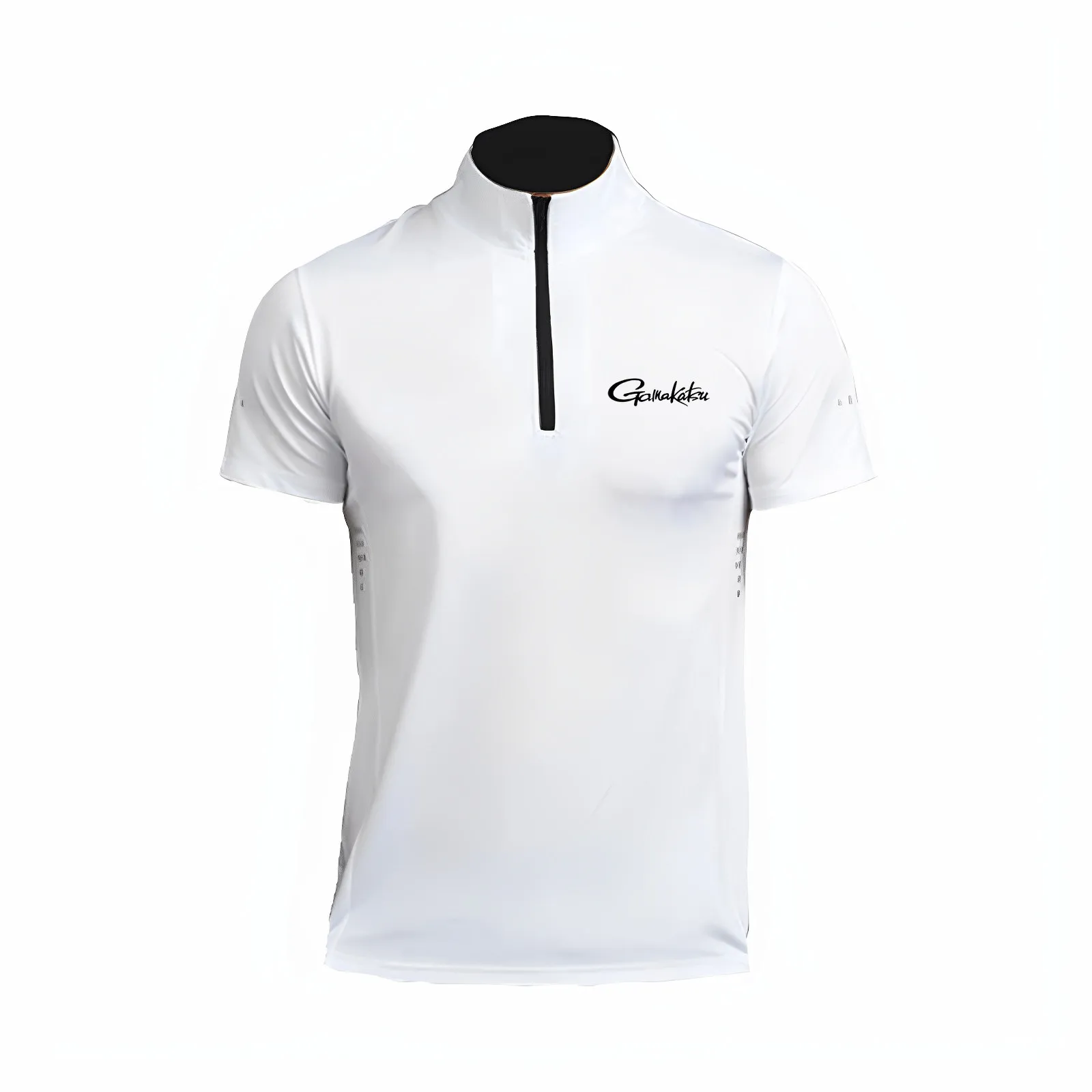 Summer GAMAKATSU Fishing Clothing Ice Silk Short Sleeve Uv Protection Breathable Quick Drying Outdoor Lure T Shirt Plus Size