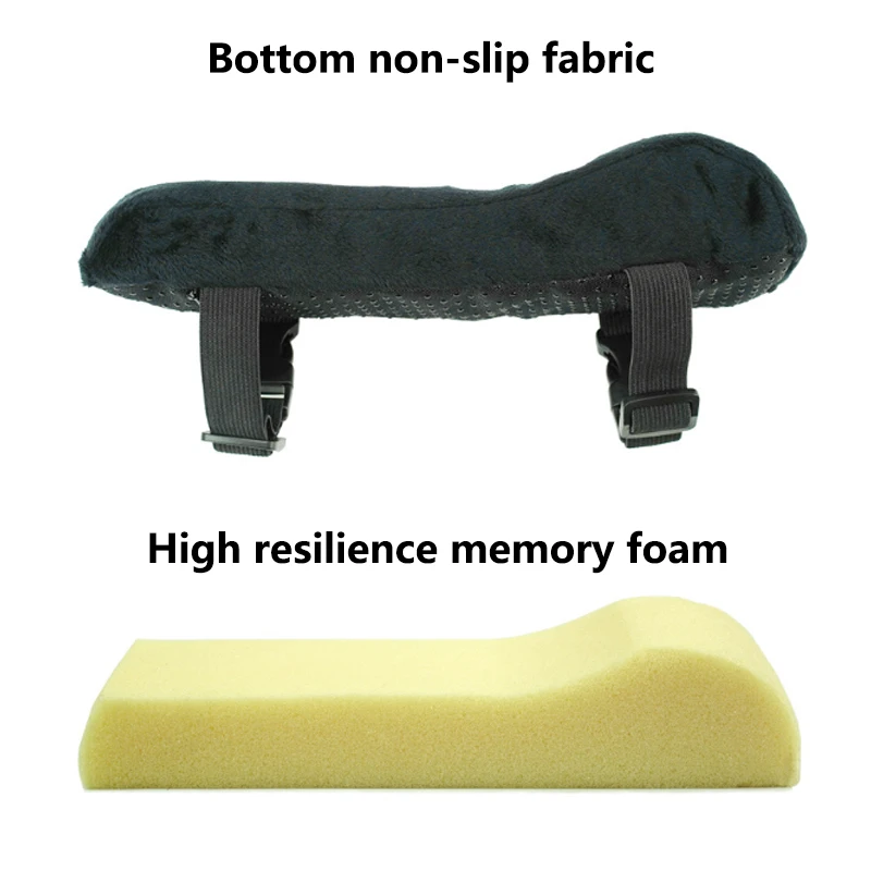 2 Stück Bürostuhl Armlehnen polster High Rebound Memory Foam Stütz kissen bequeme Abdeckung Kissen polster zur Linderung des Unterarm bogens