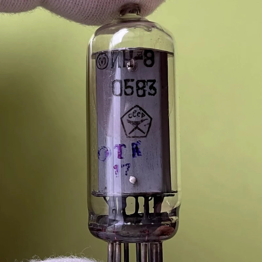 In8 nueva caja Original antiguo tubo incandescente de la Unión Soviética Retro DIY reloj electrónico incandescente tubo Nixie con señal CCCP