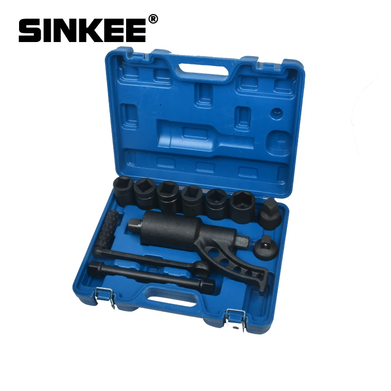 Truck Tyre Hand Torque Multiplier Wheel Lug Nut Wrench Sockets Labor Saving Wrench Tire Repair Tool Set SK1543