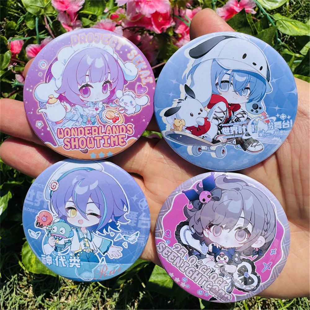 Proyek Game 58mm Sekai: Panggung Penuh Warna! feat pjsk ‌   Kusanagi Nene Cosplay KOSTUM Lencana Pin SPTE Tinplate Bros Prop