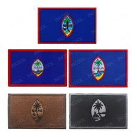 United States Guam Flag Embroidered Patches Guamanian Flags PVC Rubber Flags Appliqued Armband Patch For Clothing Backpack