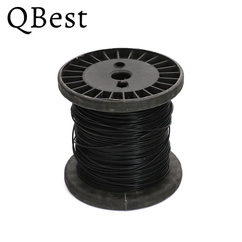 5M/10M Black Coated 304 Stainless Steel Wire Rope PVC Coated Flexible Soft Cable Clothesline Diameter 0.8/1/1.5/2/2/3/4mm