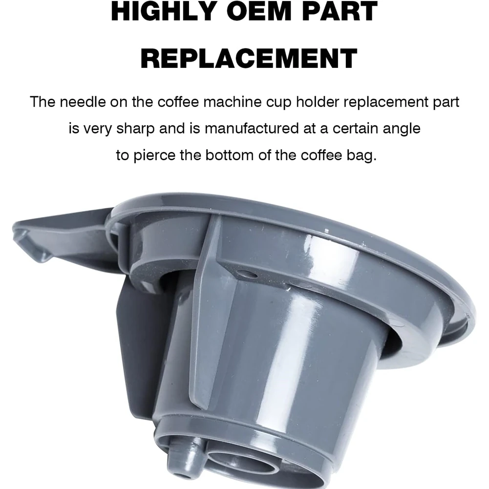 Suporte de agulha inferior de substituição 1 conjunto para máquina de café hamilton beach flexbrew, filtros de café únicos reutilizáveis
