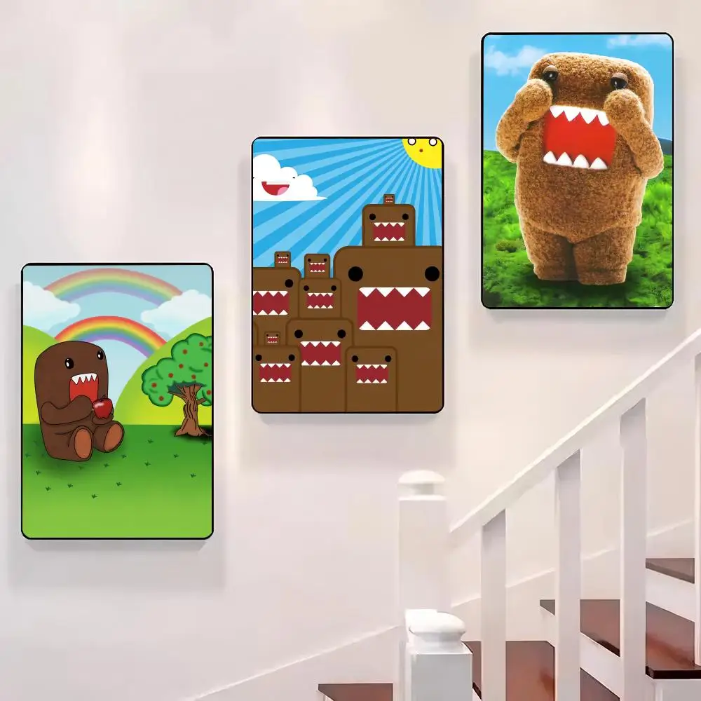 

Cute D-Domo-Kun Classic Movie Poster Sticky Wall Waterproof Home Living Room Bedroom Bar Aesthetic Decoration Perfect Gift