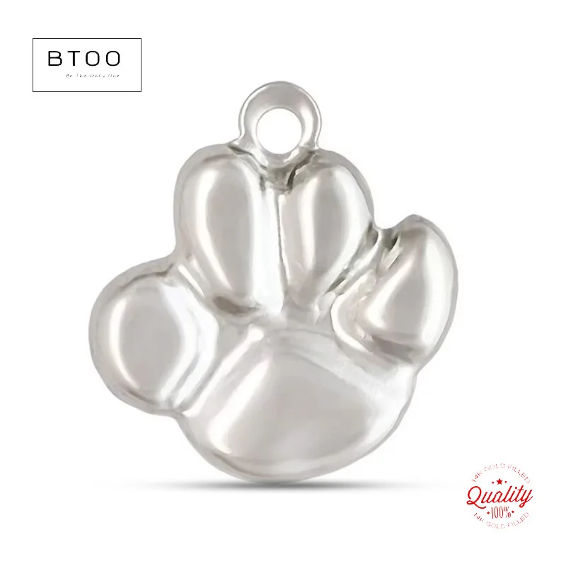 

925 Sterling Silver Dog Paw Print Charm Wholesale BULK DIY Jewelry Findings
