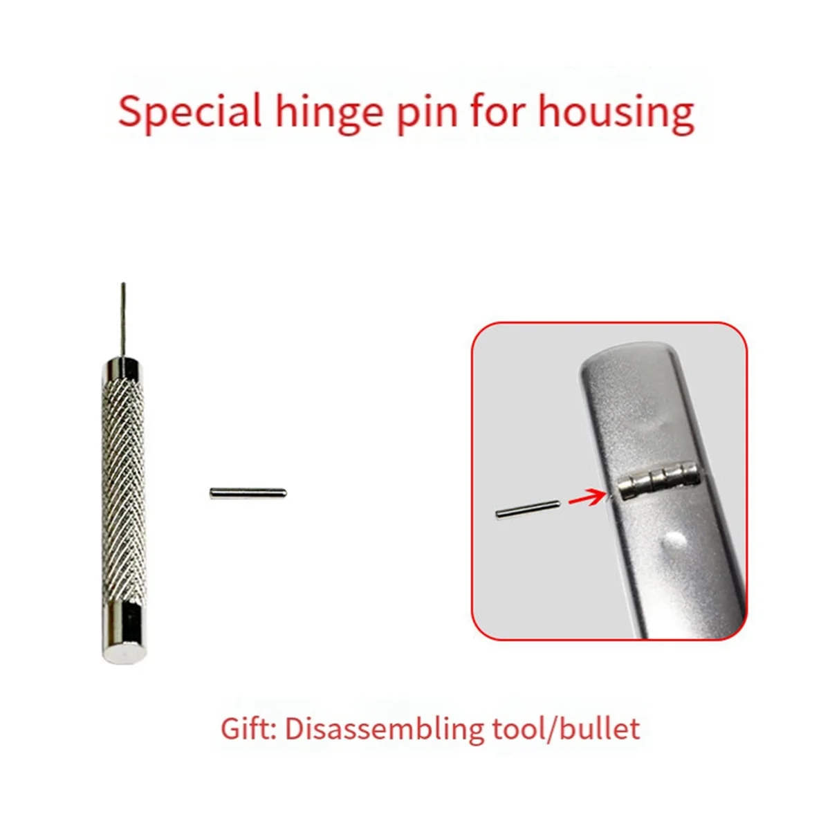 Suitable for Zippo 9MM (1970-2004) Lighter Shell Hinge Pin Punch Latch Connection Pin XQ