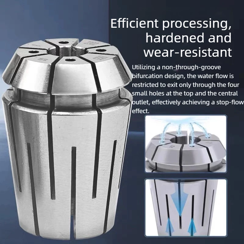 ERS32 ERC32 ER32 Coolant Sealed Collet 0.005mm High Pressure Through Coolant Spring Collet for CNC Milling Drilling