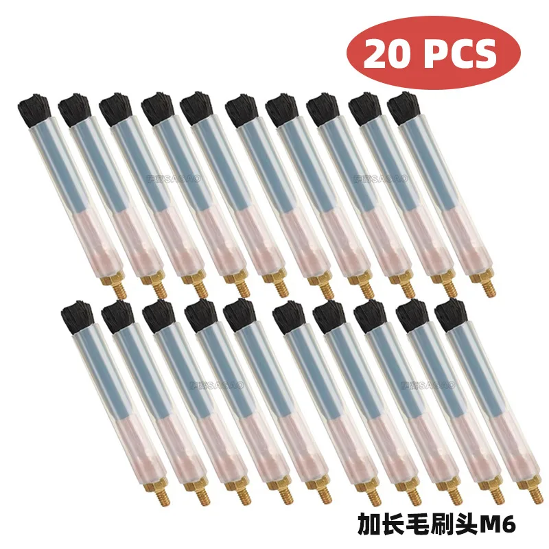 

Brush Head Welding Bead Processing Machine M6/8/10, Brush Head Stainless Steel Welding Spot Cleaning Brush Head 20PCS