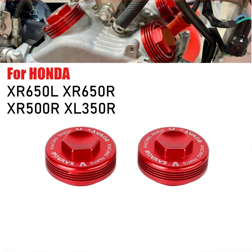 For HONDA XR650L XR600R XR500R XR300R XL350R XL600R NX500 NX650 Dominator Cylinder Head Engine Valve Cover Tappet Adjuster Cap