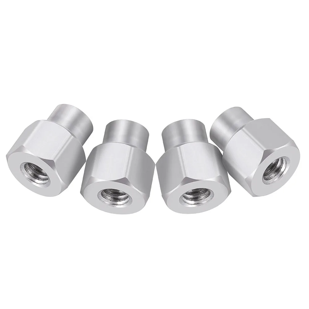 MIBIDAO-aço inoxidável Hex Hub Adaptadores Estendidos para Axial SCX24, FMS, FCX24M, 1/24 RC Car Upgrade Parts, 2mm, 3mm, 5mm Roda