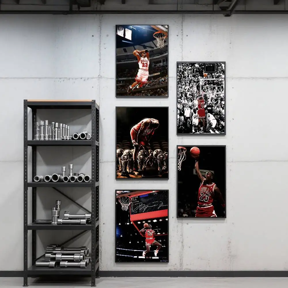 star J-Jordan 23 Retro Poster Art Print Anime Style Home Decor Ideal Gift Perfect Room Decor