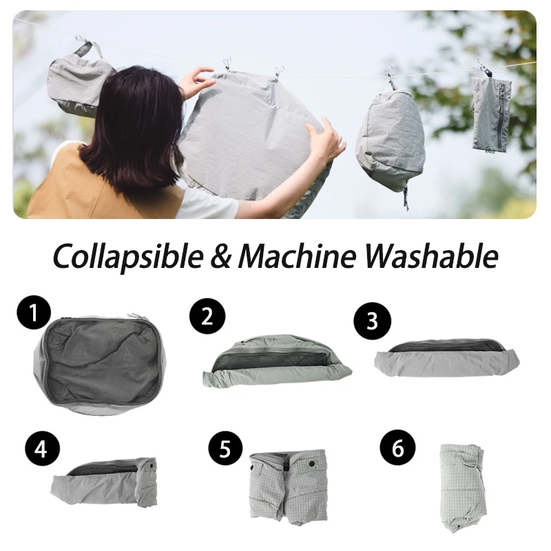 Naturehike Travel Storage Bag Collapsible and Portable Business Luggage Multifunctional Lightweight Packing Organize Bag Zipper