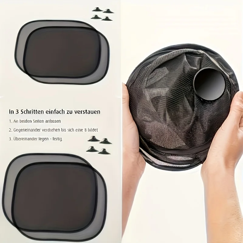

Universal Car Sunshade Mesh Side Shield Suction Cup Type For Sun Protection Thermal Insulation Nylon Mesh Side Window Curtain