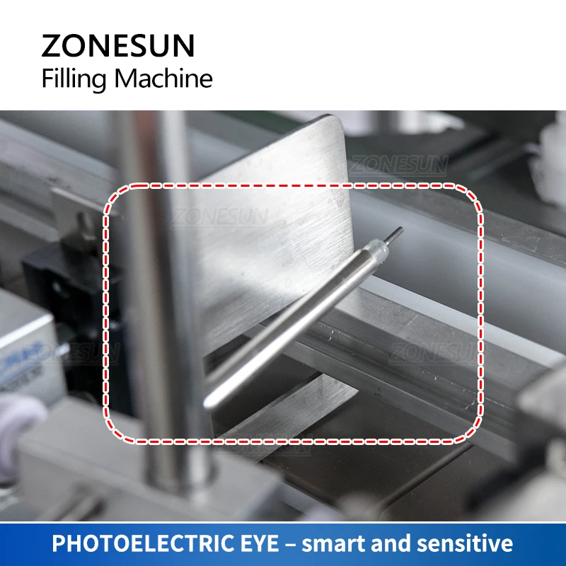 ZONESUN Benchtop Tự Động 4 Injectable Đầu Tạo Bọt Xà Phòng Lỏng Tinh Dầu Uống Nước Ép Chai Máy Làm Đầy