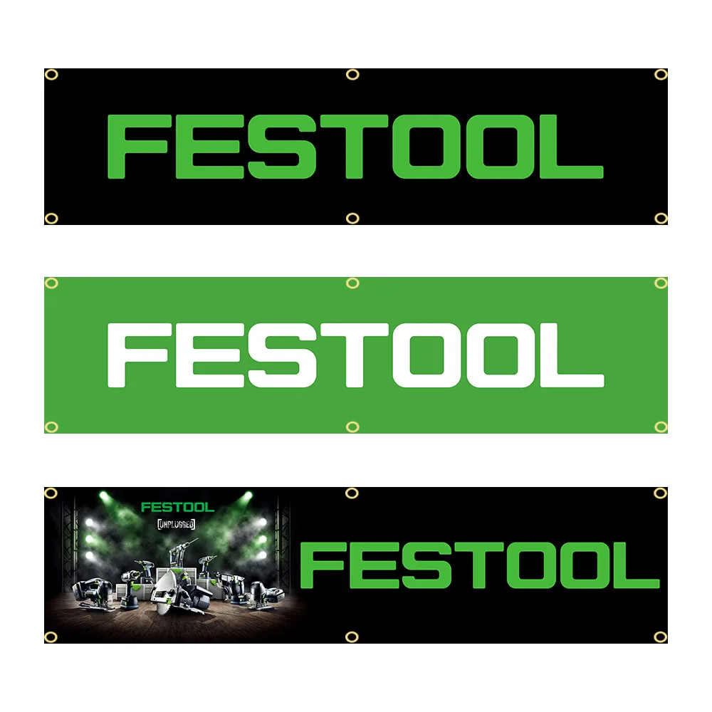 

60x240 см Festools баннер флаг полиэстер Печатный гараж или наружный Декор гобелен