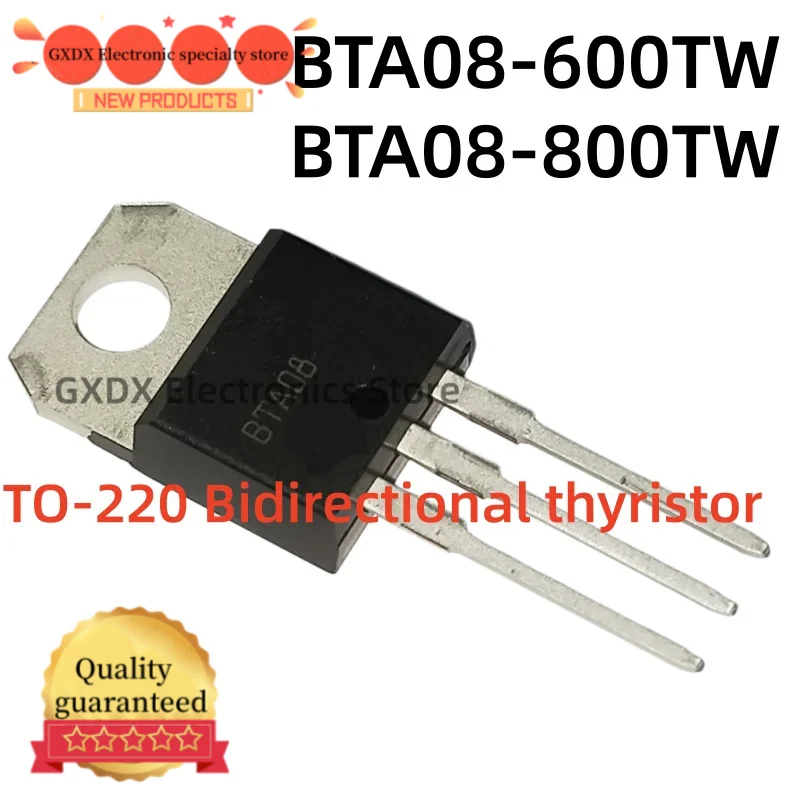 10-20-30 units/lot 100% new BTA08-800TW BTA08-600TW TO220 BTA08800TW BTA08600TW BTA08 TO-220 Bidirectional thyristor