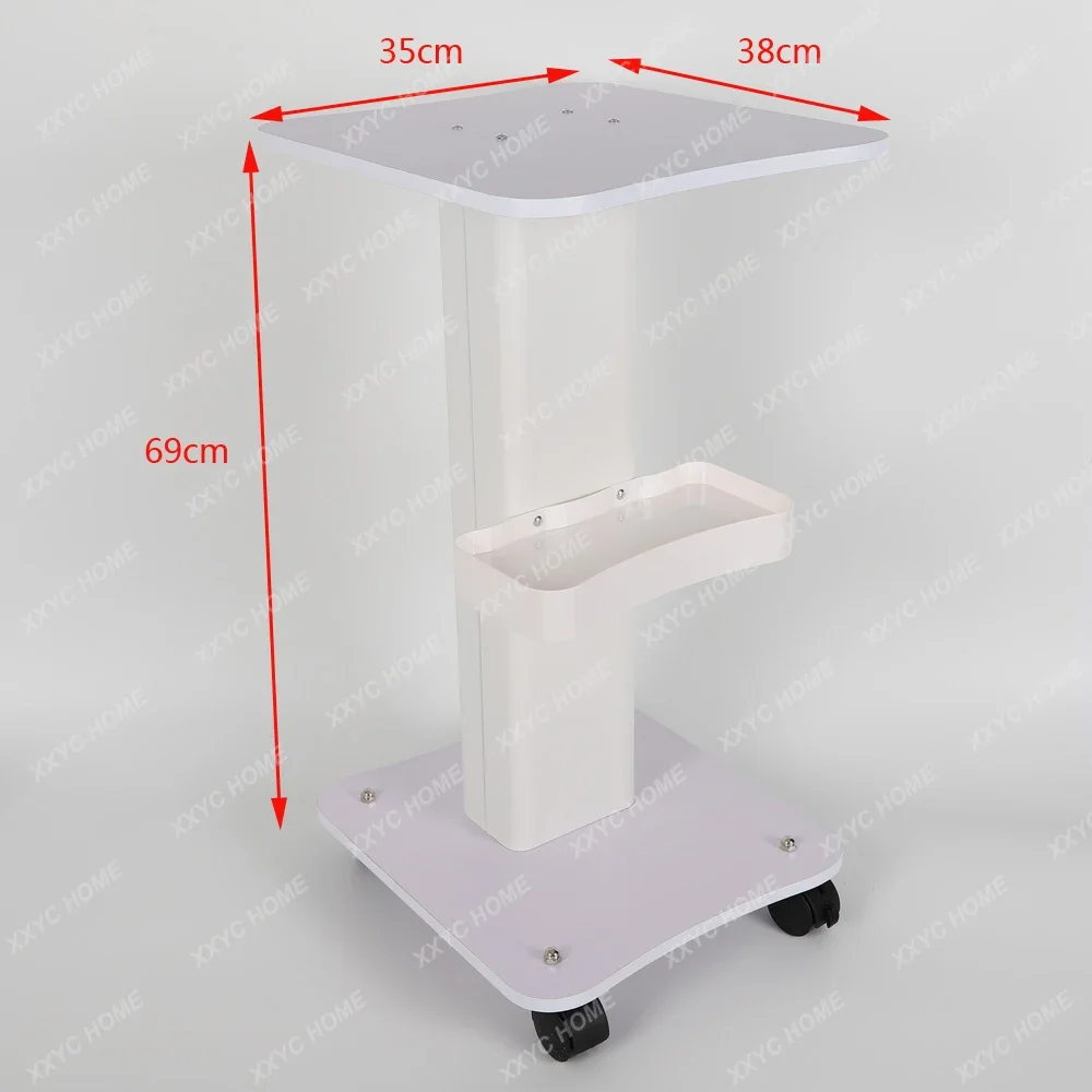 

Convient Beauty Equipment Cart White Desktop Rolling Trolley Cart Small Bubble Medical Cart with Handle,Storage Tray,Brake