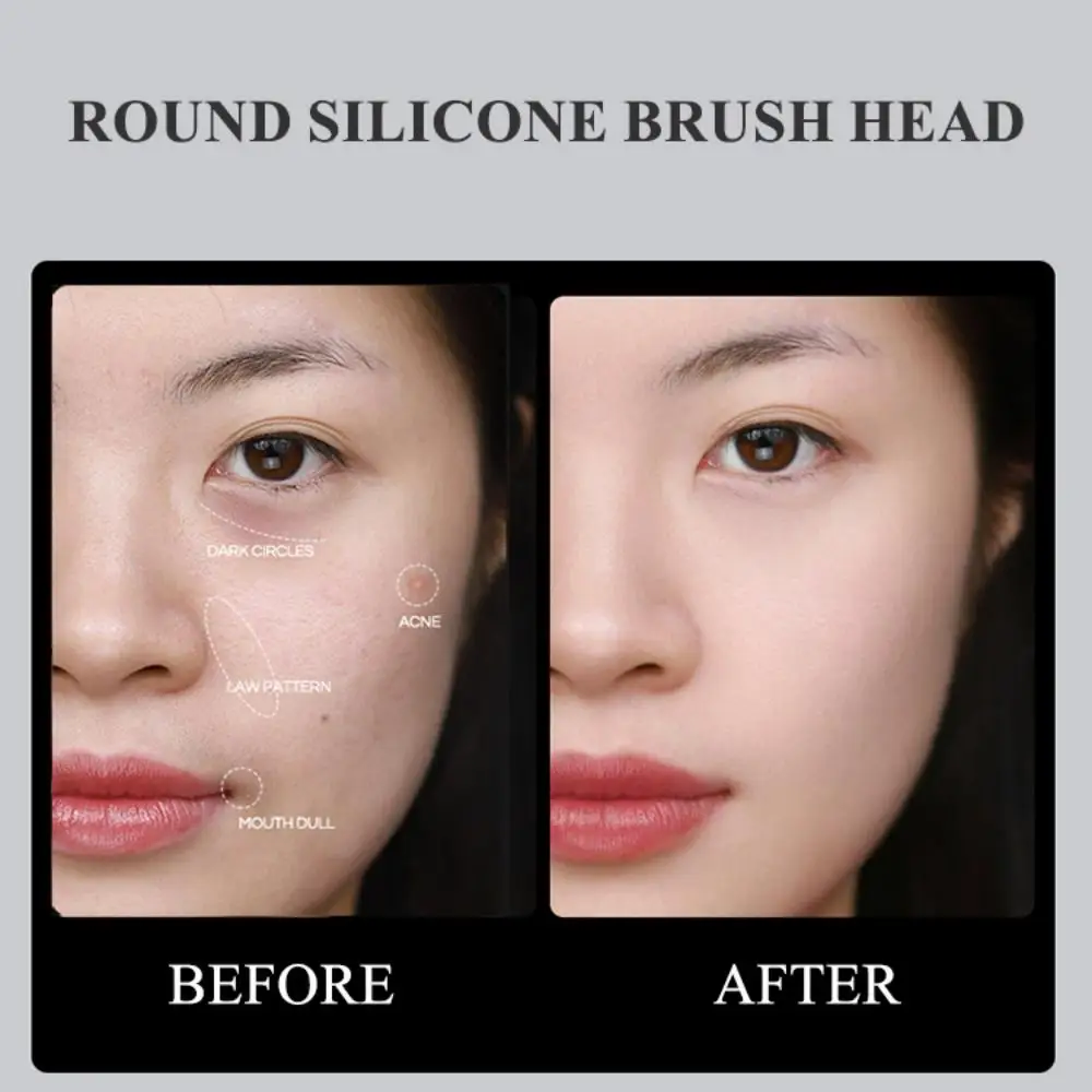 GECOMO Soft Silicone Lip Brush For Lipstick Coloring Natural Smudge Portable Lip Makeup Brush