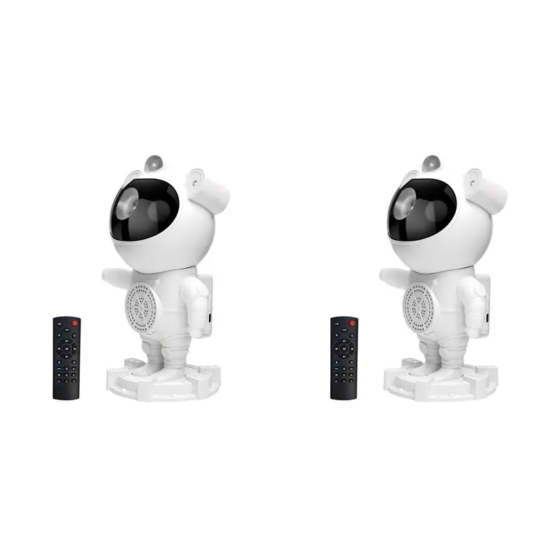 

【ПОПУЛЯРИЗАЦИЯ】2X Ночник-проектор Galaxy Star Astronaut с Bluetooth-колонкой, таймером и пультом ДУ для спальни и в качестве подарка