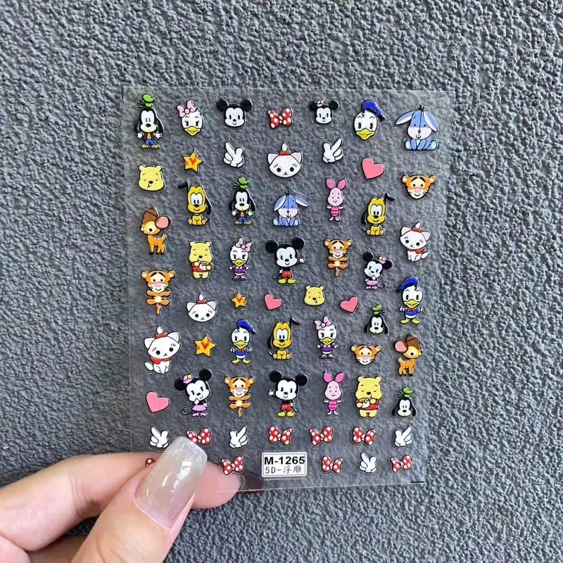 Nuevas pegatinas de dibujos animados de Mickey Mouse, impermeables, 3D, para fundas de teléfono, fundas de tabletas, tazas, decoraciones, artículos esenciales para estudiantes, regalos navideños.