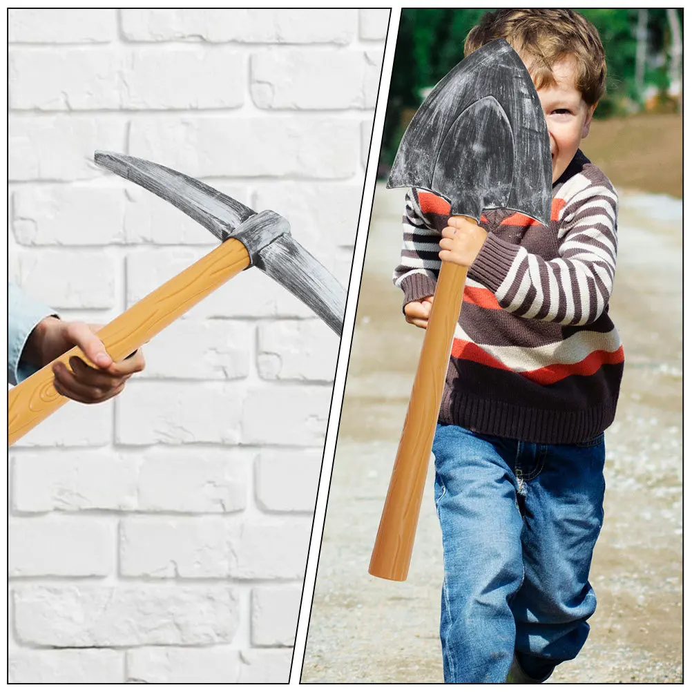 1 مجموعة رغوة Pickaxe المجرف الدعامة المدمجة دائم هالوين قزم تأثيري حلي جنوم اكسسوارات المرحلة رغوة Pickaxe #4