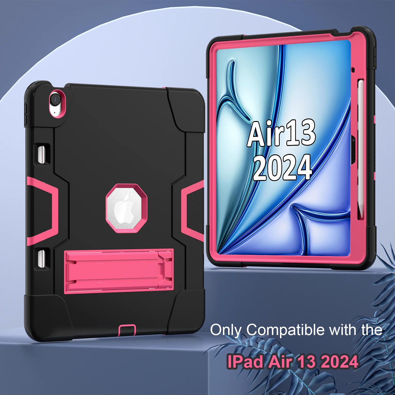 

Armor Case With Pen Slot For iPad Air 13 2026 M4 2025 M3 2024 M2 A3462 A3464 A3268 A3269 A3271 A2898 A2899 A2900 Kickstand Cover