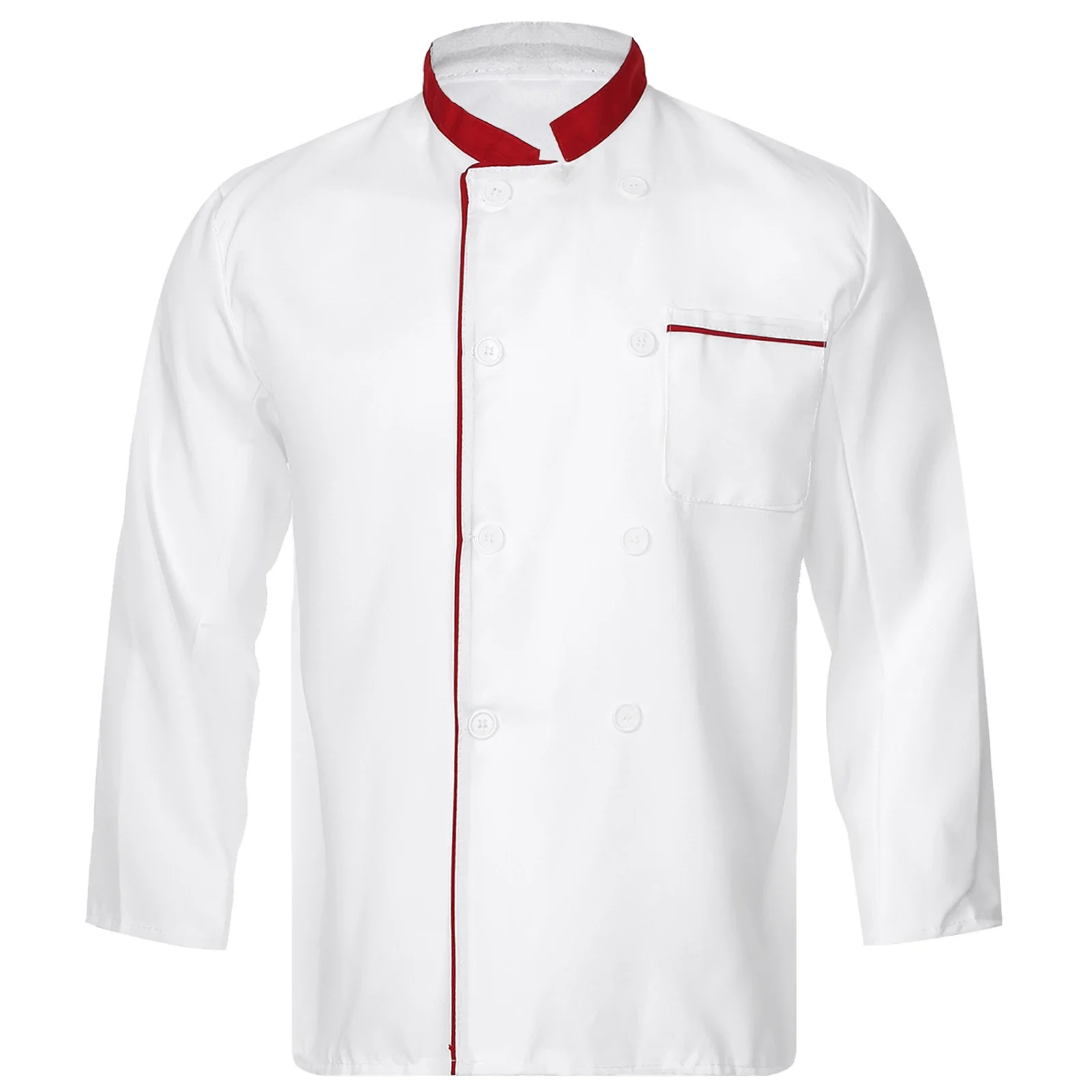 

de travail de cuisine, Service alimentaire, manteau de Chef, hauts de Restaurant, veste à manches longues à deux boutonnage