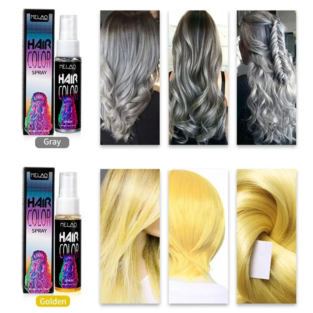 Multi Colorful Temporary Hair Color Spray DIY Security Plant Hair Color Spray For Men Women Party Costume Hair Styling Product
