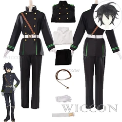 Anime Seraph Van Het Einde Owari geen Seraph Yuichiro Hyakuya Cosplay pruik Kostuum Deluxe Militair Uniform Halloween Carnaval Pak