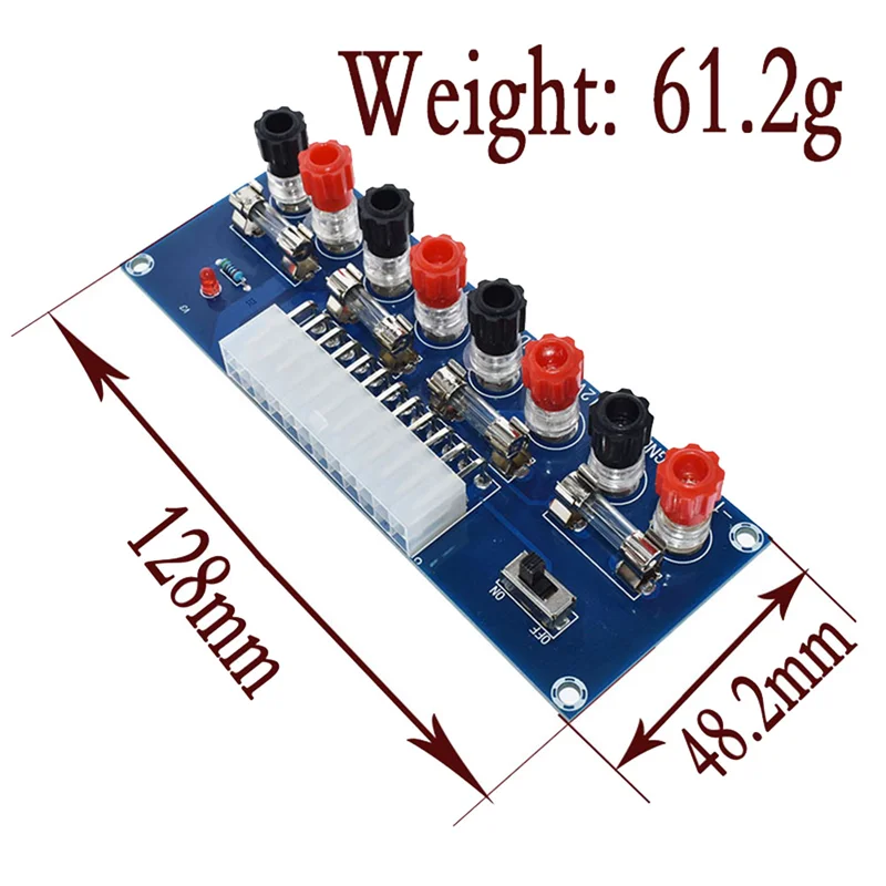 A23F-XH-M229 ATX Desktop PC Chassis Transfer Daya Ke Papan Adaptor Modul Sirkuit Catu Daya 24 Pin