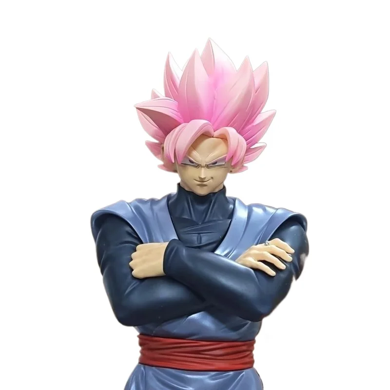 Hot Dragon Ball Black Goku Holds His Chest Pink And Black Wukong Articulated Action Figure Collectible Model Decoration Toy view 5