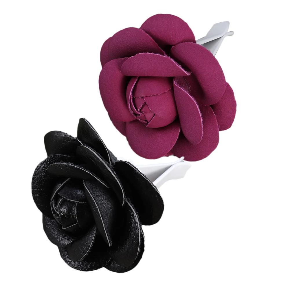 

2pcs Car Vent Clips Aromatherapy Air Freshener Cute Accessories Flower Scented Diffuser Long Lasting Fragrance