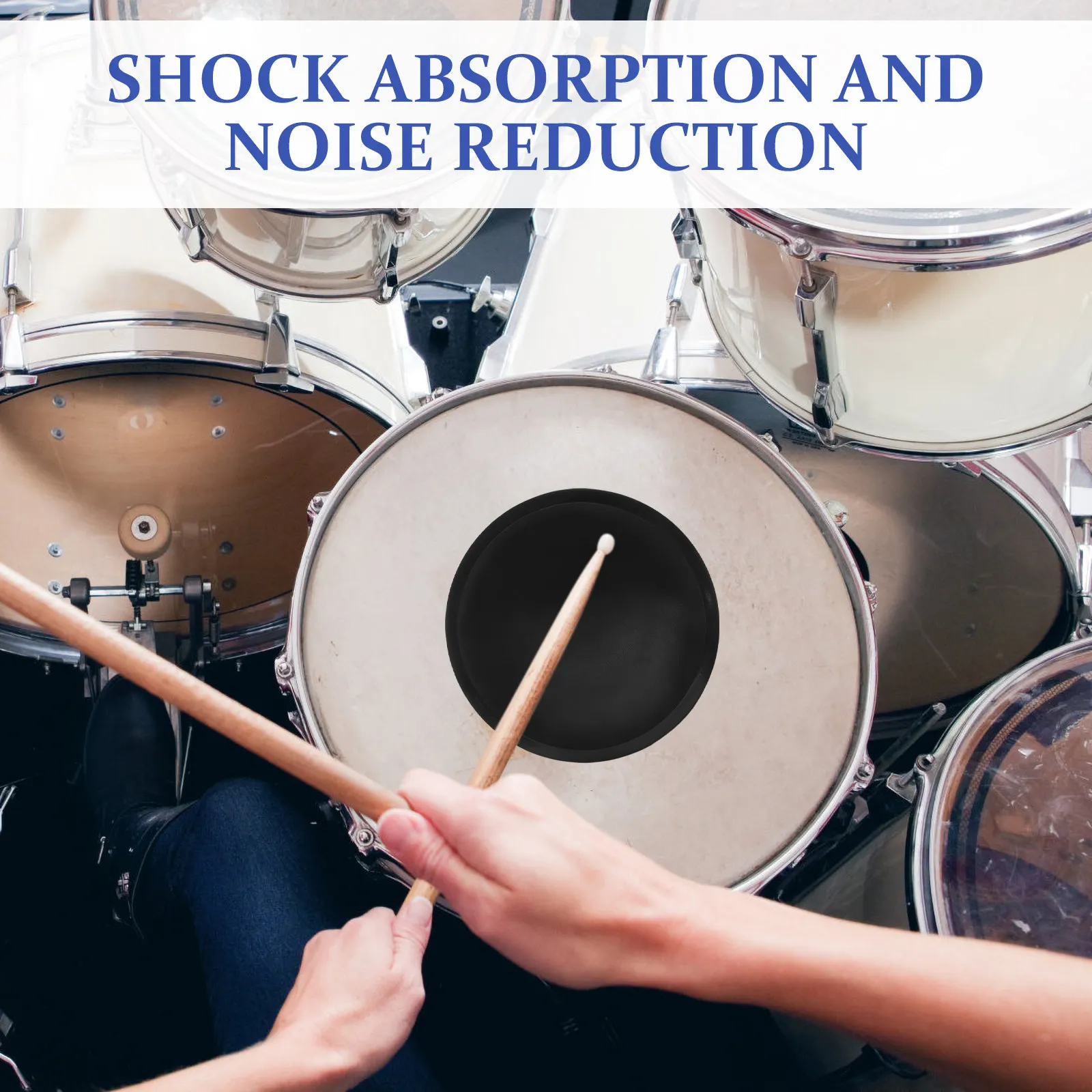 Drum Pad for Practice Silicone Drum Mat Sound Absorbent for Electric Drums Tenor Snare Drums Portable Lightweight Noise